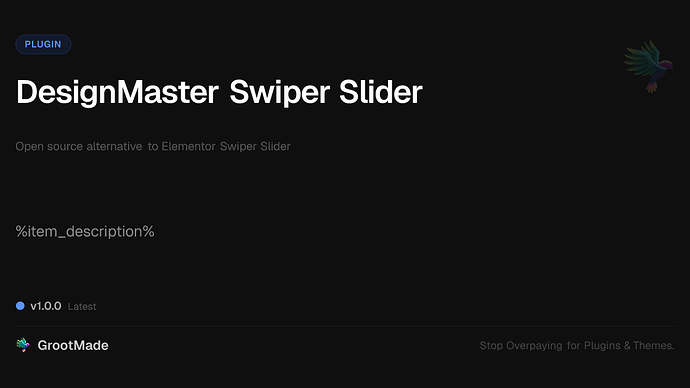 DesignMaster Swiper Slider