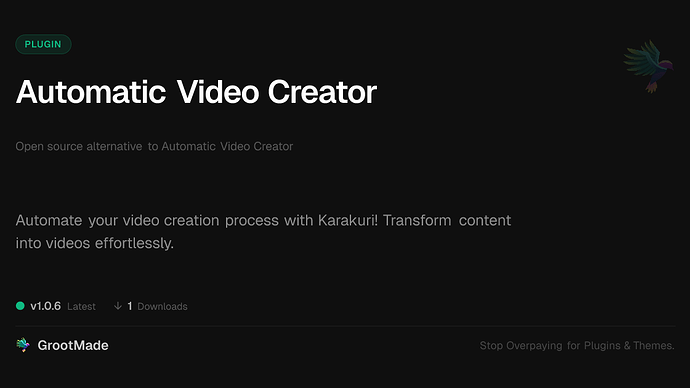 Automatic Video Creator