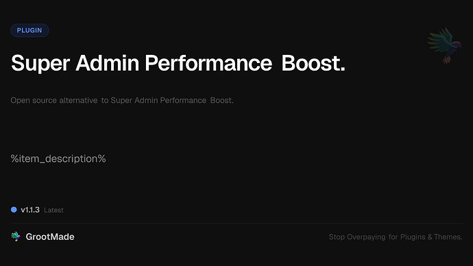 Super Admin Performance Boost.