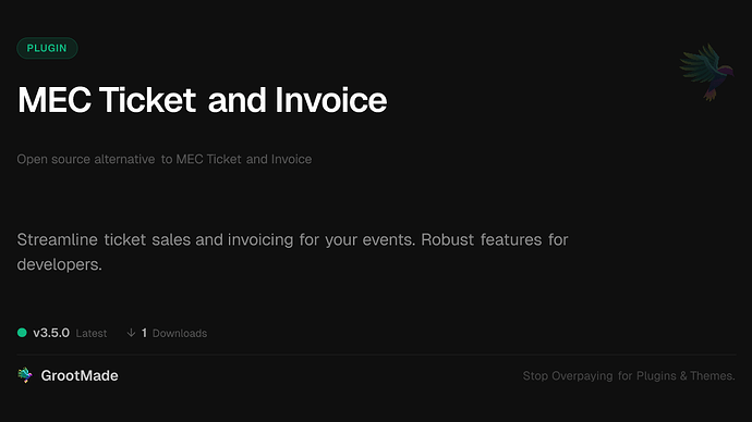 MEC Ticket and Invoice