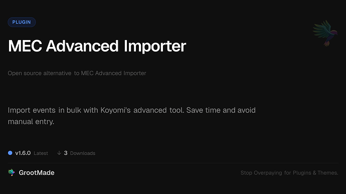 MEC Advanced Importer