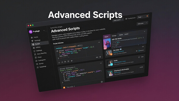 Advanced Scripts