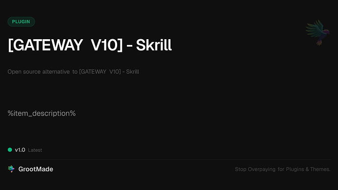 [GATEWAY V10] - Skrill