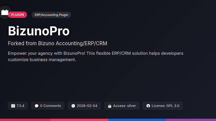 Bizuno Accounting/ERP/CRM