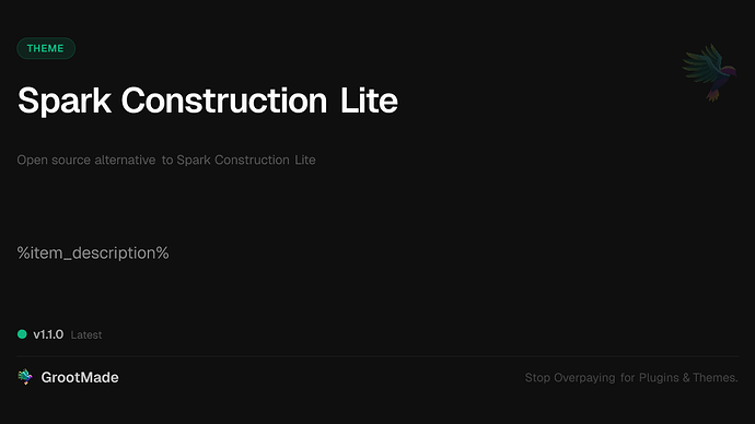 Spark Construction Lite