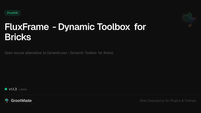 FluxFrame - Dynamic Toolbox for Bricks