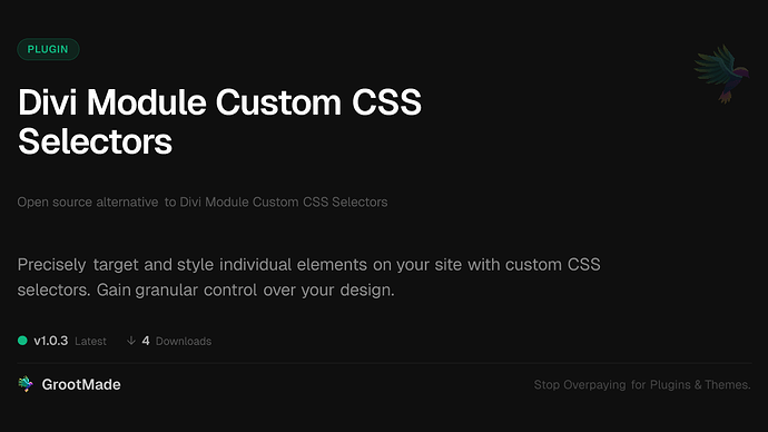 Divi Module Custom CSS Selectors