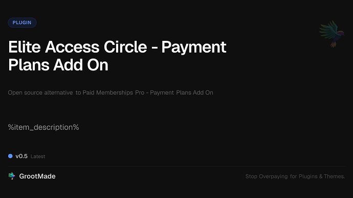 Elite Access Circle - Payment Plans Add On