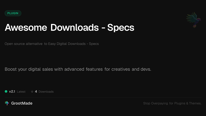 Awesome Downloads - Specs