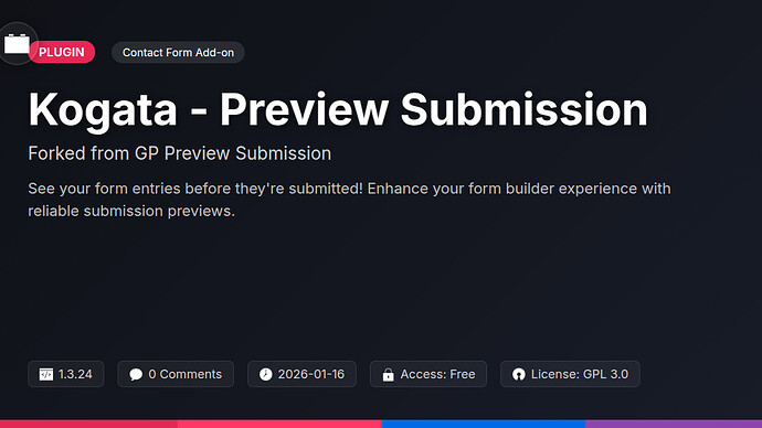 GP Preview Submission