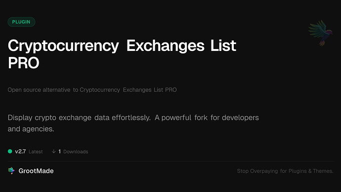 Cryptocurrency Exchanges List PRO