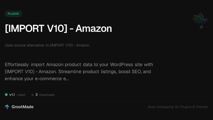 [IMPORT V10] - Amazon