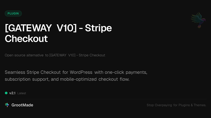 [GATEWAY V10] - Stripe Checkout