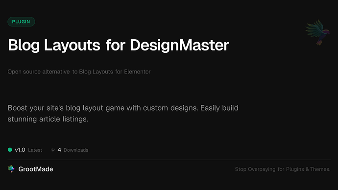 Blog Layouts for DesignMaster