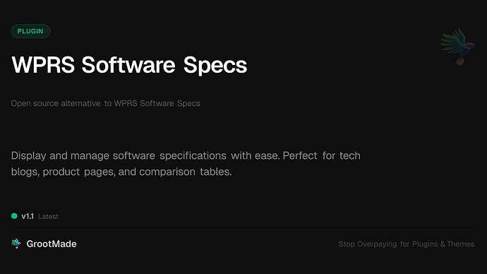 WPRS Software Specs