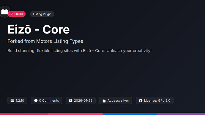 Motors Listing Types