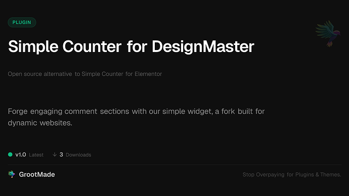Simple Counter for DesignMaster