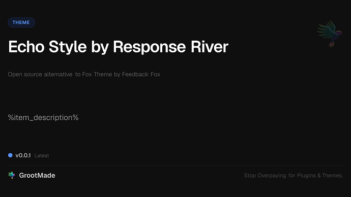 Echo Style by Response River