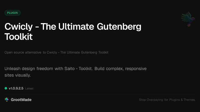 Cwicly - The Ultimate Gutenberg Toolkit