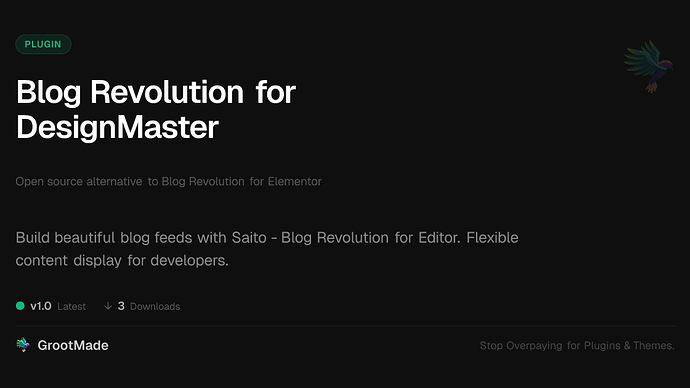 Blog Revolution for DesignMaster