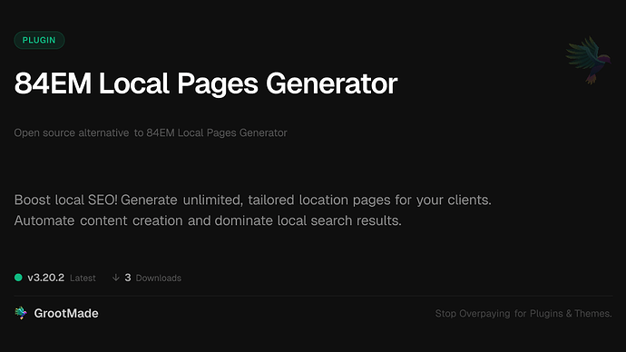 84EM Local Pages Generator