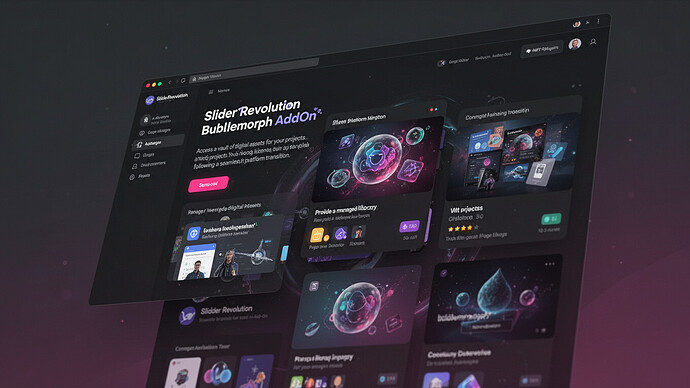 Slider Revolution Bubblemorph AddOn