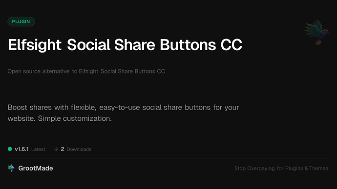 Elfsight Social Share Buttons CC