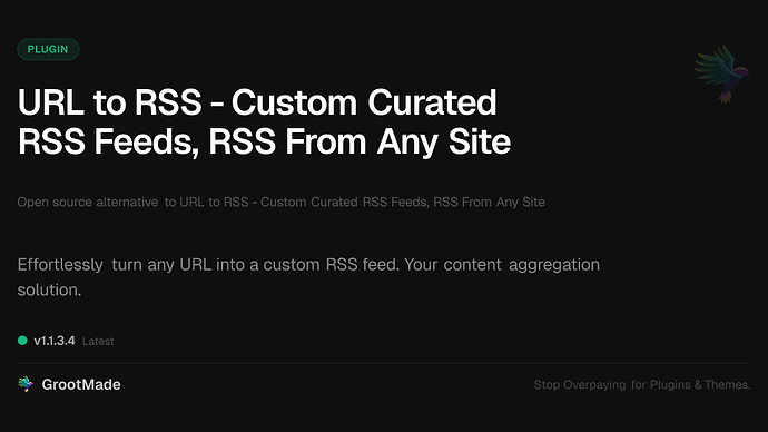 URL to RSS - Custom Curated RSS Feeds, RSS From Any Site