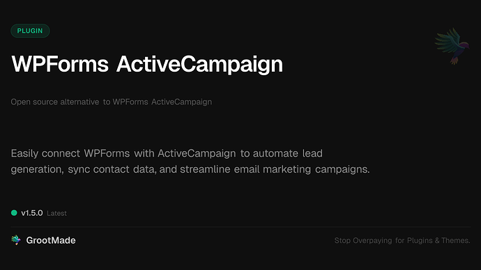 WPForms ActiveCampaign