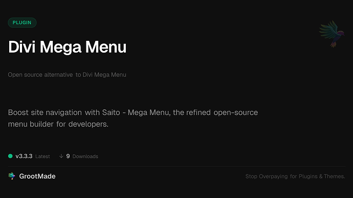 Divi Mega Menu
