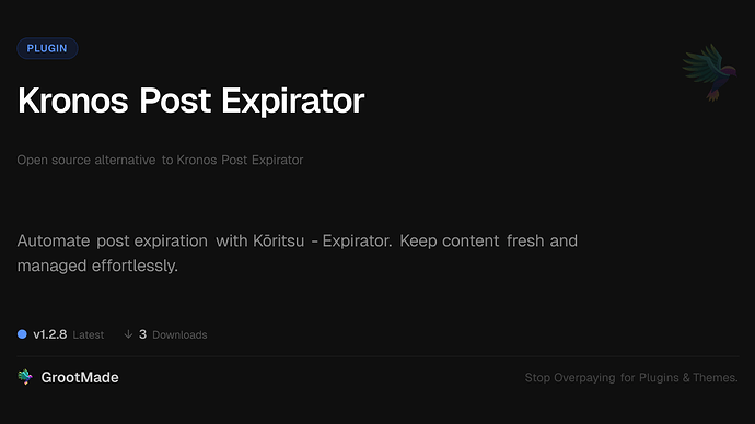 Kronos Post Expirator