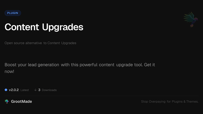 Content Upgrades