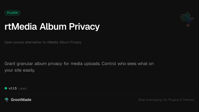 rtMedia Album Privacy