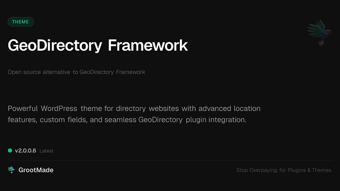 GeoDirectory Framework