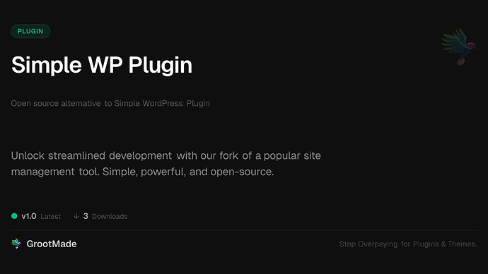 Simple WP Plugin