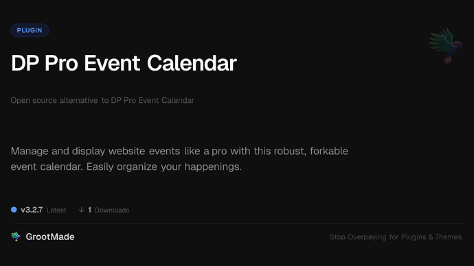 DP Pro Event Calendar