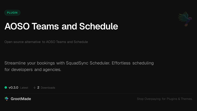 AOSO Teams and Schedule