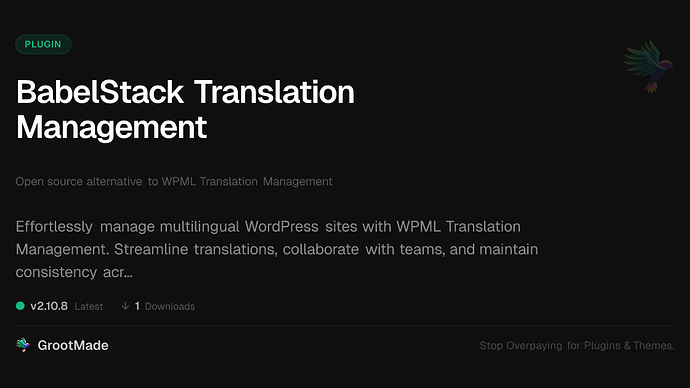 BabelStack Translation Management