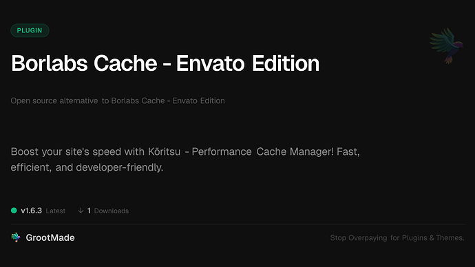 Borlabs Cache - Envato Edition