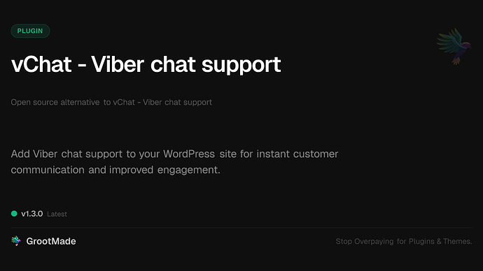 vChat - Viber chat support
