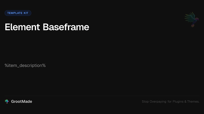 Element Baseframe