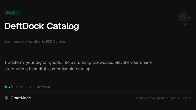 DeftDock Catalog