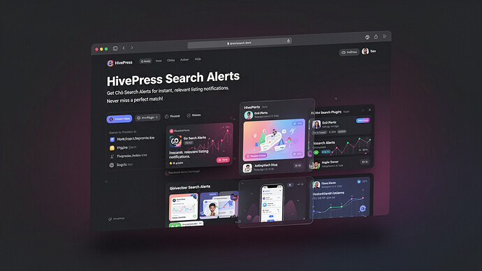 HivePress Search Alerts