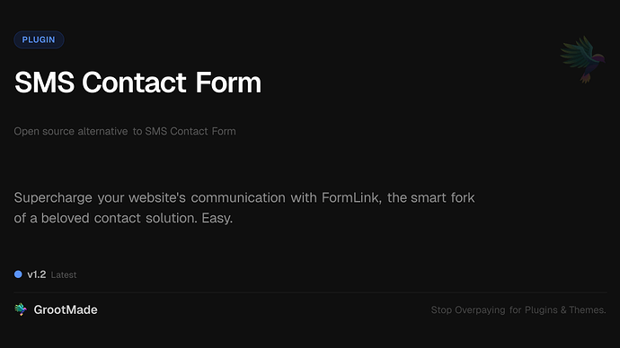 SMS Contact Form