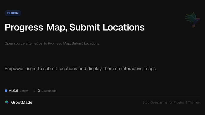 Progress Map, Submit Locations
