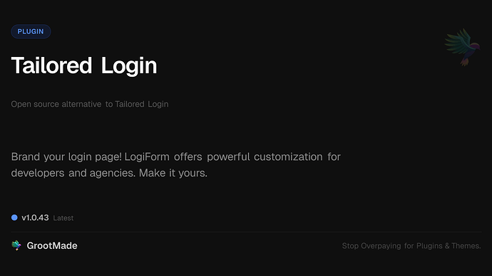 Tailored Login