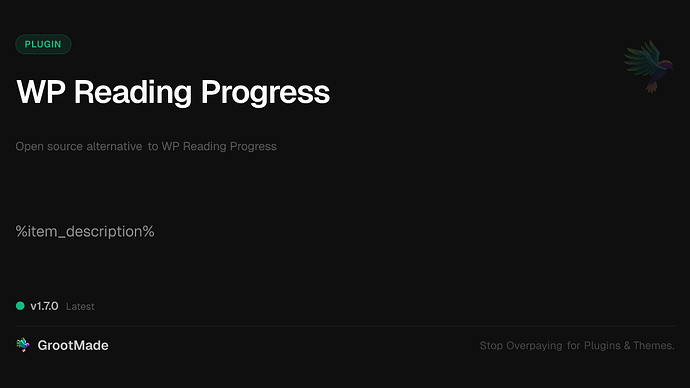 WP Reading Progress