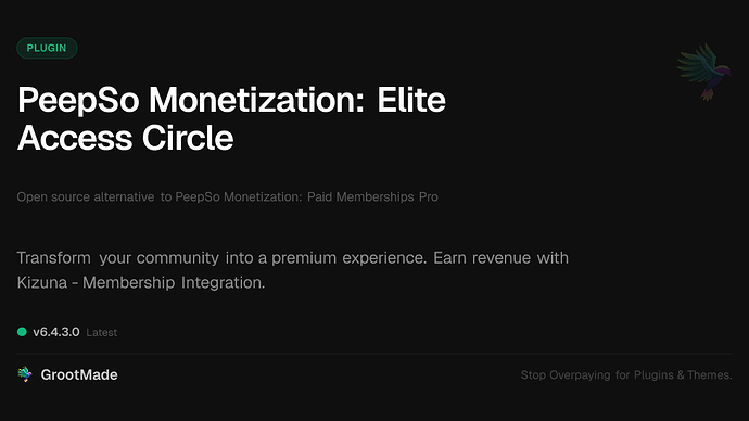 PeepSo Monetization: Elite Access Circle