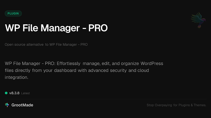 WP File Manager - PRO