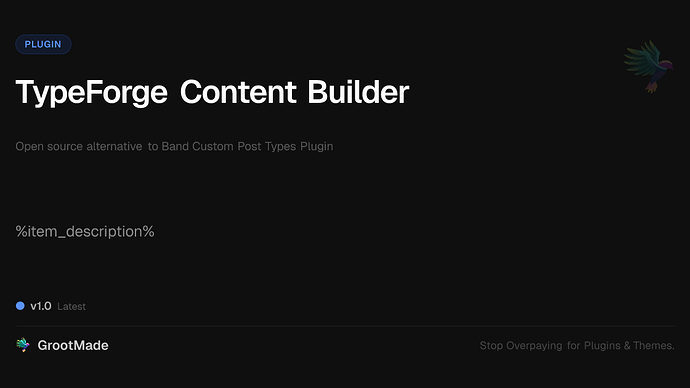 TypeForge Content Builder
